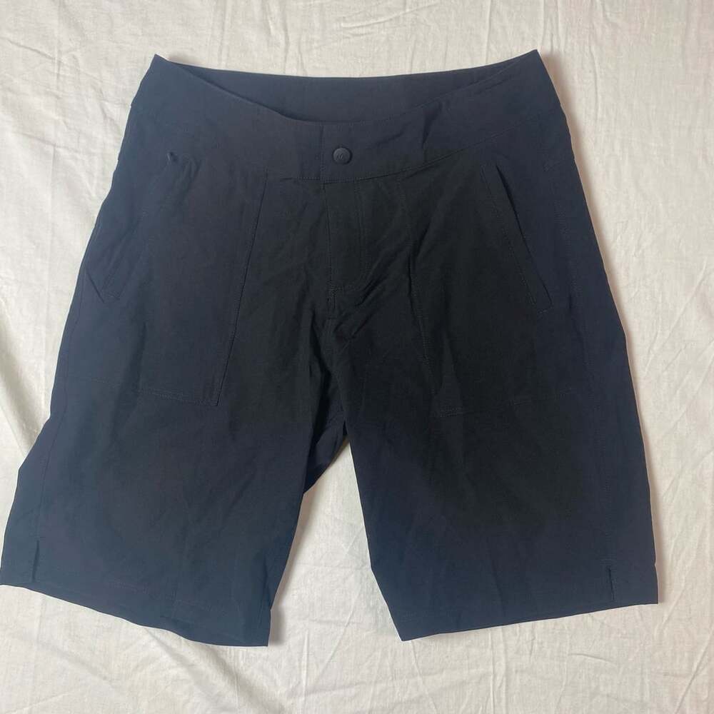 Willit Women's Golf Hiking Shorts Quick Dry Athletic Shorts, Black Size 7